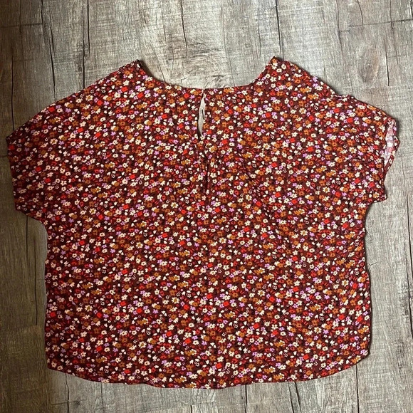 Madewell - RHYME FLORAL TOP IN SPRING FLORAL - RUSTED - Size Small - EUC!! - Picture 6 of 6